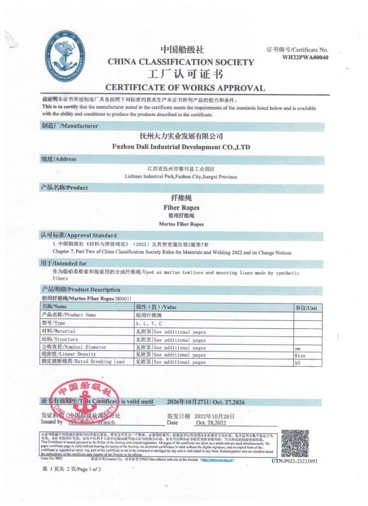 Care Handling Inspection Of Fiber Ropes
